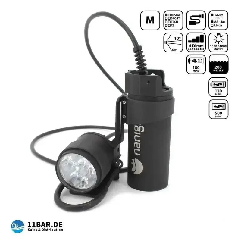 nanight Micro T2 Tauchlampe Tanklampe