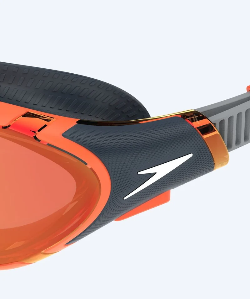 Speedo Schwimmbrille für Freizeitschwimmer - Biofuse 2.0 - Schwarz/Orange (Limited 2026)