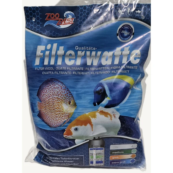 ZooBest Filterwatte 100g Extra Grob blau
