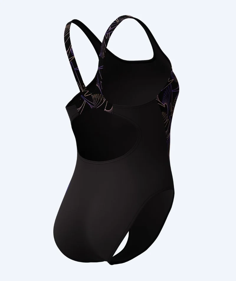 Speedo Badeanzug für Damen - Hyperboom Splice Muscleback - Schwarz/Lila