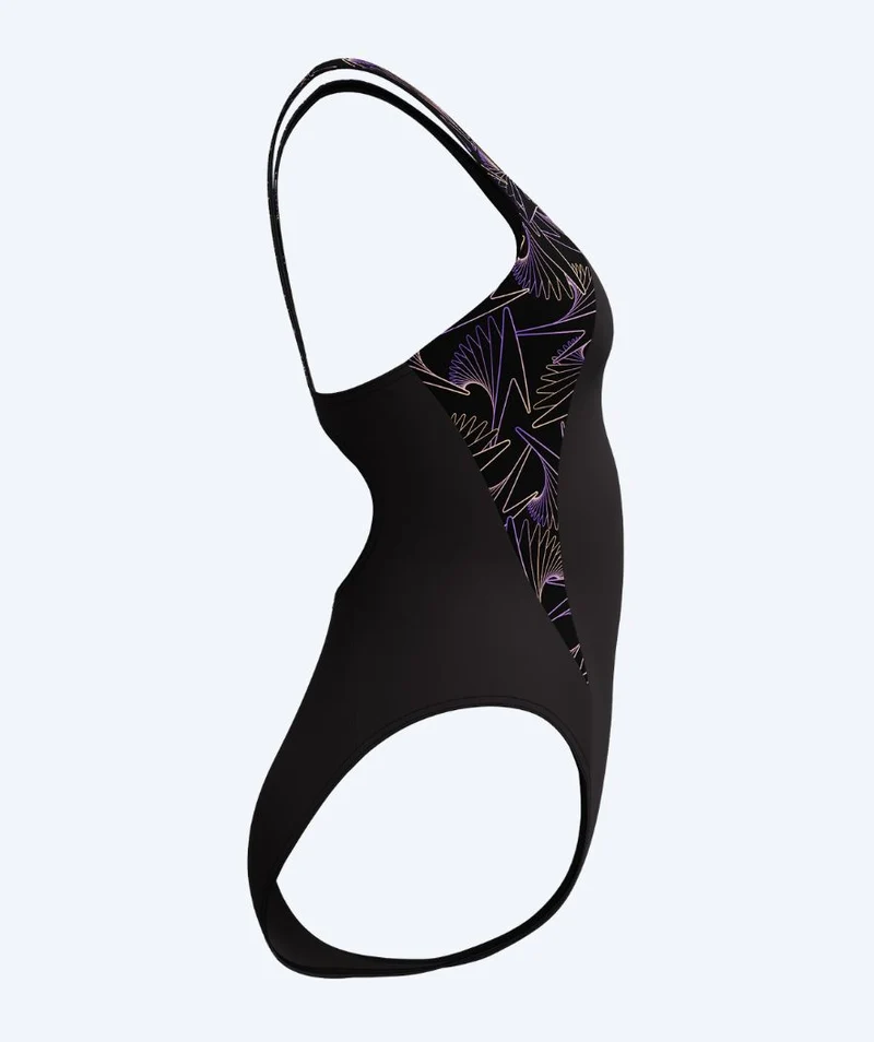 Speedo Badeanzug für Damen - Hyperboom Splice Muscleback - Schwarz/Lila
