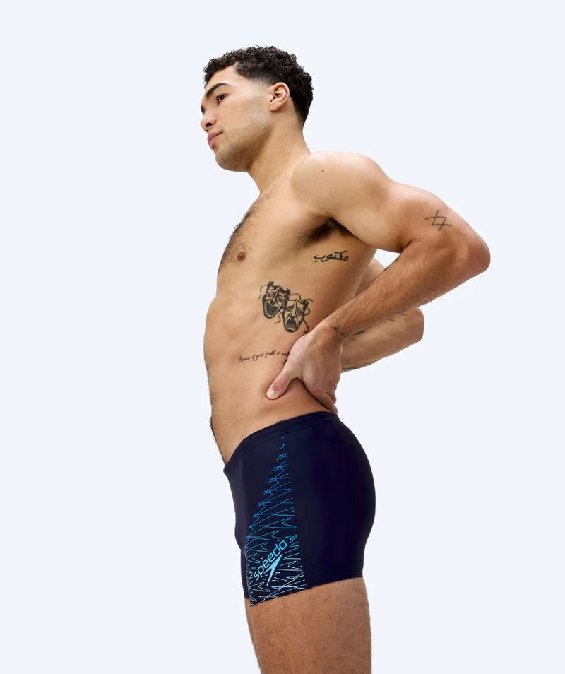 Speedo Aquashorts für Herren - Medley Logo - Dunkelblau/Hellblau