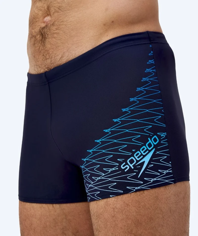 Speedo Aquashorts für Herren - Medley Logo - Dunkelblau/Hellblau
