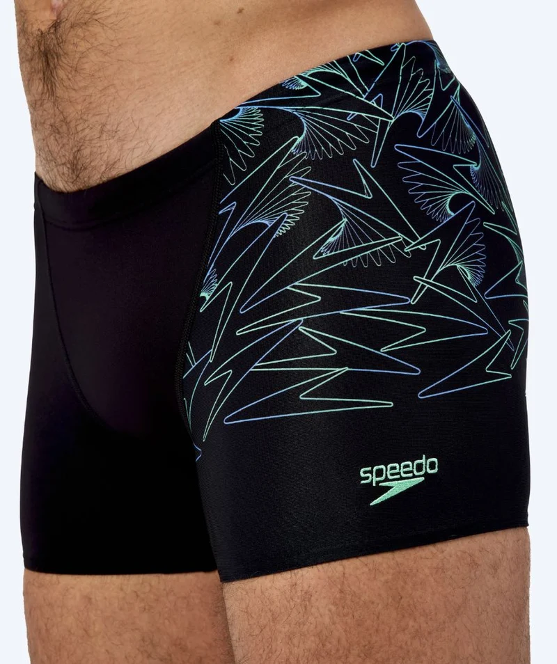 Speedo Aquashorts für Herren - Hyperboom V-Cut - Schwarz/Grün