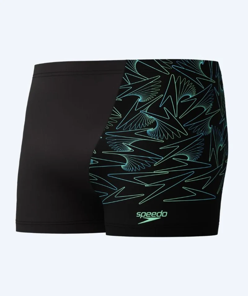 Speedo Aquashorts für Herren - Hyperboom V-Cut - Schwarz/Grün