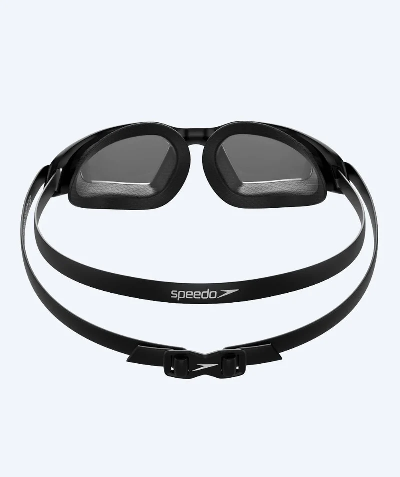 Speedo Schwimmbrille für Freizeitschwimmer - Hydropulse - Schwarz/Grau (Smoke Scheiben)