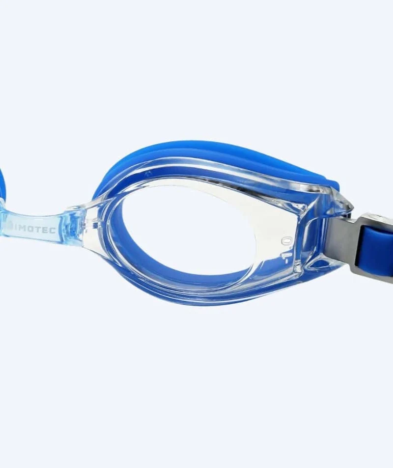 Primotec Schwimmbrillen mit Sehstärke für Kurzsichtige Erwachsene - (-1.0) – (-8.0) - Blau