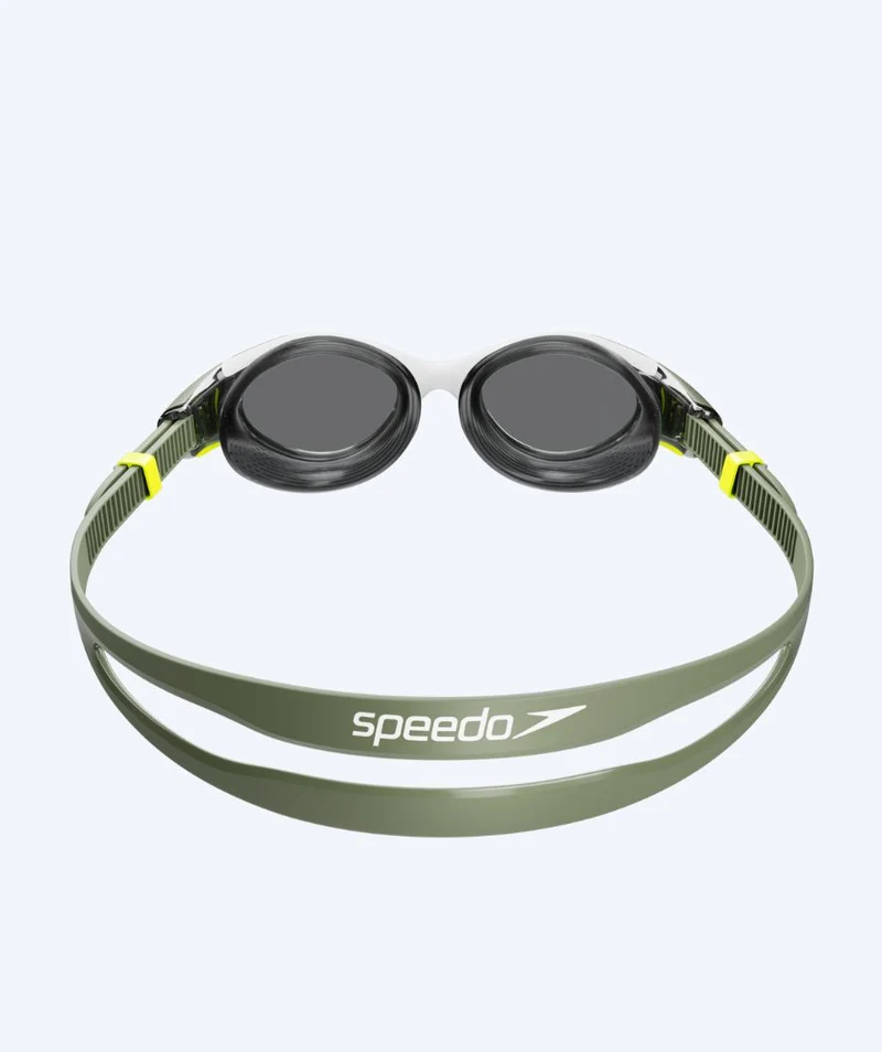 Speedo Schwimmbrille für Damen - Biofuse 2.0 - Grün/Weiß (Smoke Scheiben)