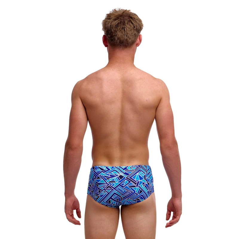 Funky Trunks Blue Bits Boy's Sidewinder Trunks