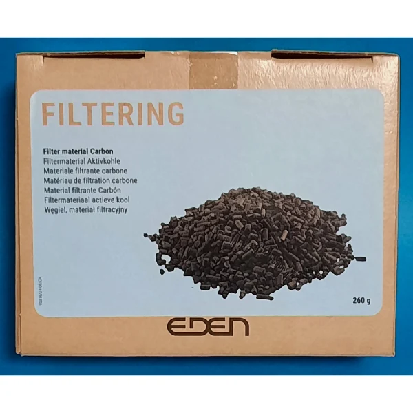 Eden Aktivkohle Filtermaterial 260g im Netz (2x130g)