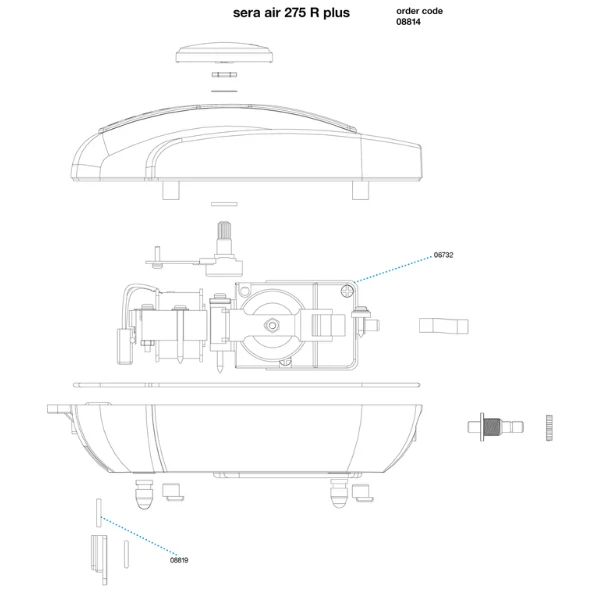 08814 Sera Luftpumpe air 275 R plus