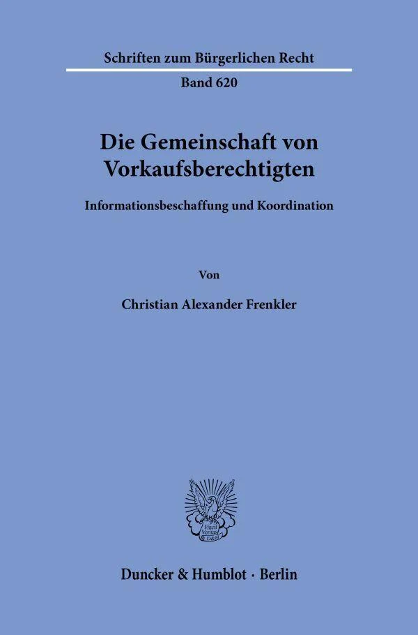 Die Gemeinschaft von Vorkaufsberechtigten
