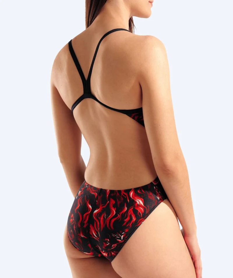 Arena Badeanzug für Damen - Graphic - Schwarz/Rot (Limited 2026)