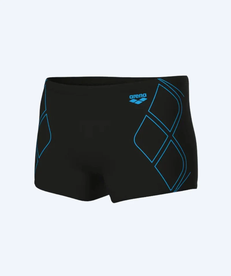 Arena Trunks für Herren - Graphic - Schwarz/Hellblau