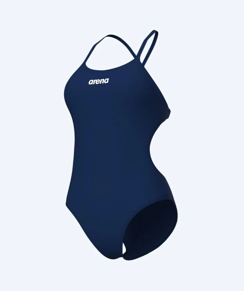 Arena Badeanzug für Damen - Solid Tie Back - Dunkelblau