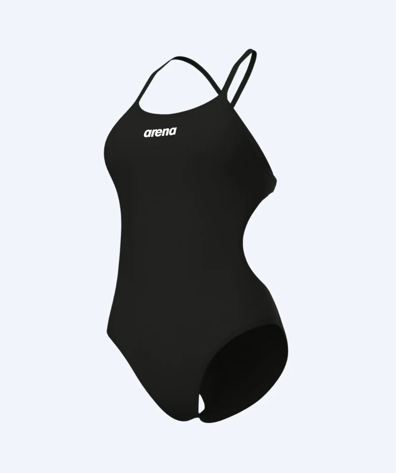Arena Badeanzug für Damen - Solid Tie Back - Schwarz