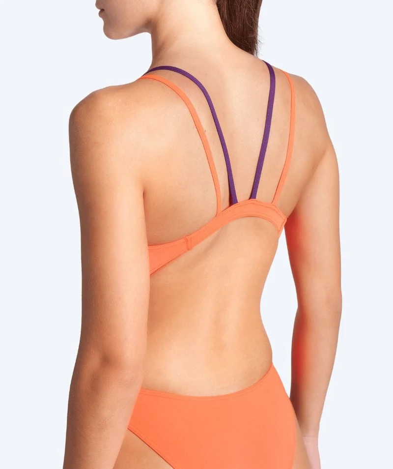 Arena Badeanzug für Damen - Tech Mehrfarbig Solid - Orange/Lila