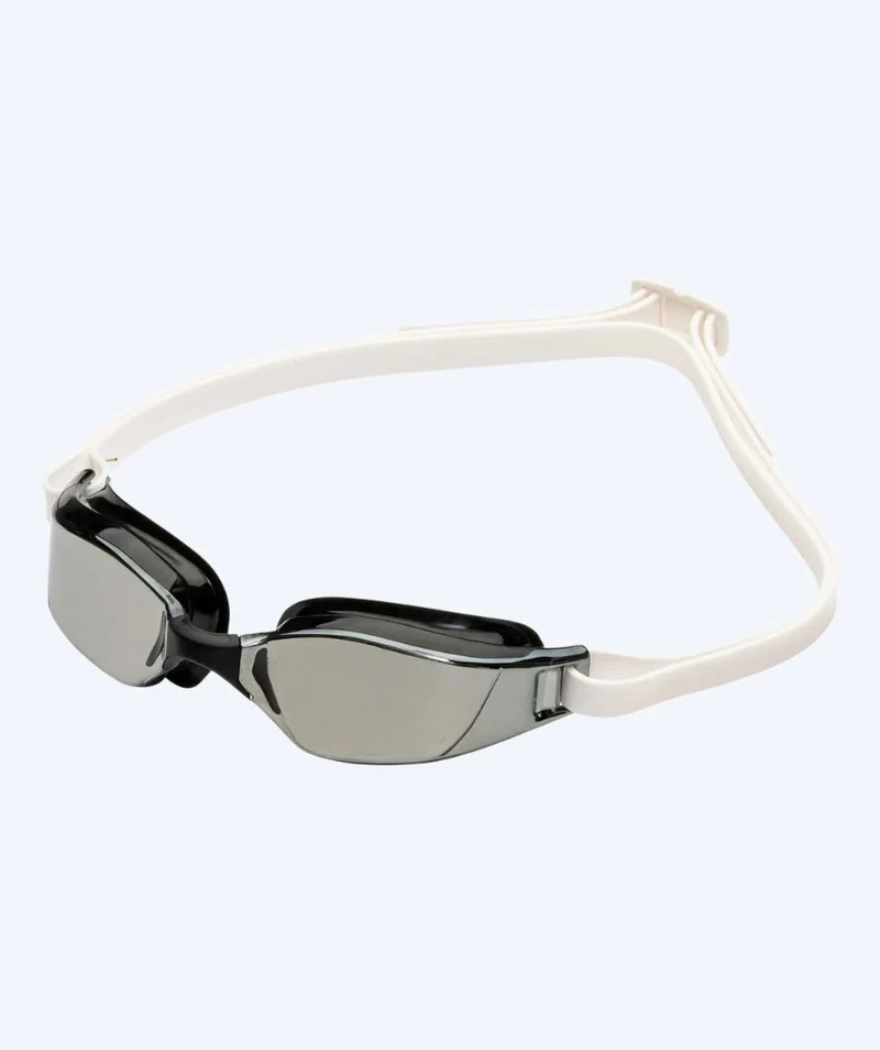 Aquasphere Wettkampf Schwimmbrille - Xceed A1 - Weiß/Schwarz (Mirror Scheiben)