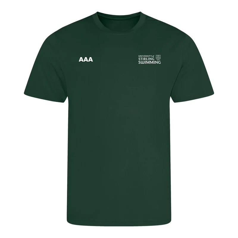 University of Stirling Swimming Team Shirt - Bottle Green