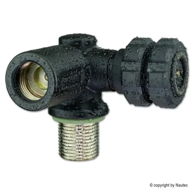 NAUTEC - Rebreather Valve DarkLine Air 232 bar 90° left