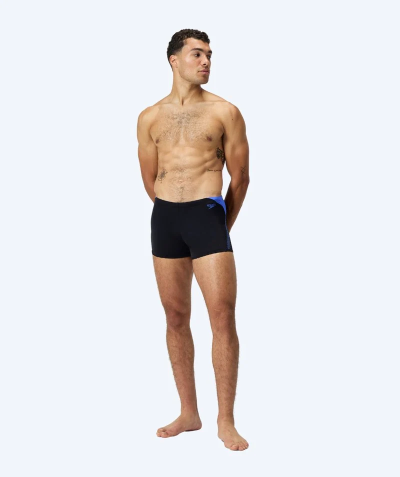 Speedo Aquashorts für Herren - Hyperboom Splice - Schwarz/Blau