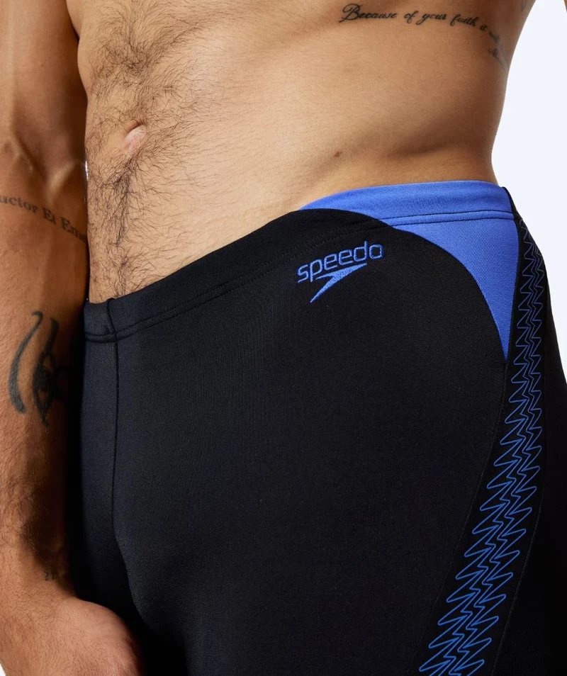 Speedo Aquashorts für Herren - Hyperboom Splice - Schwarz/Blau