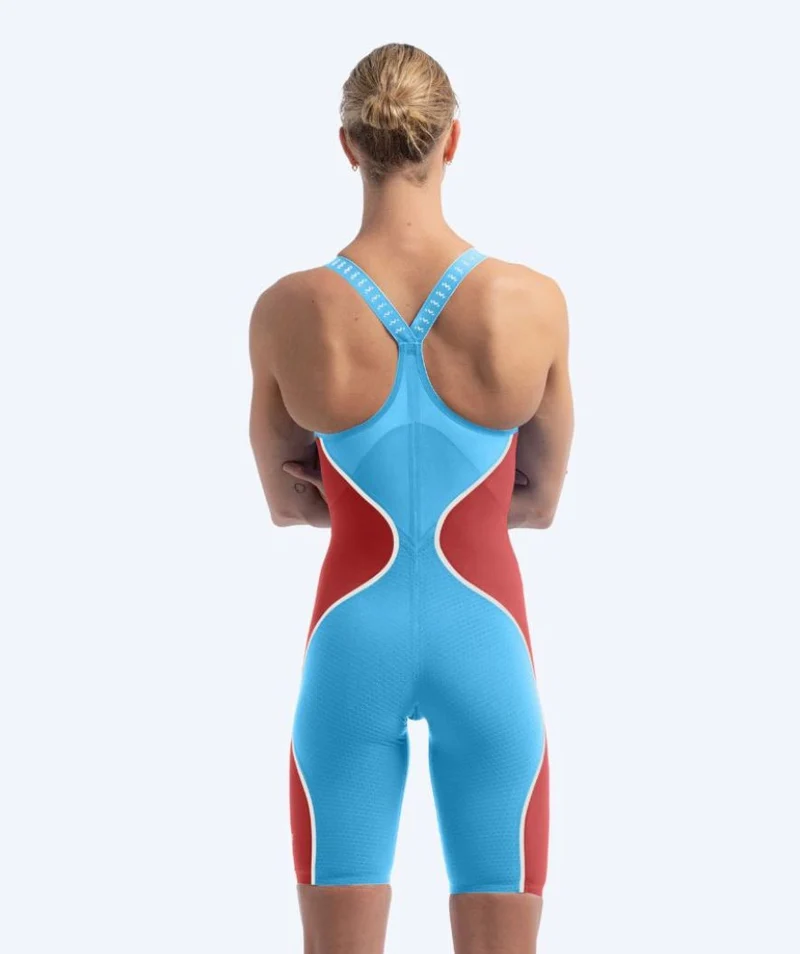 Speedo Wettkampf Badeanzug für Damen - LZR Pure Intent 2.0 - Hellblau/Rot