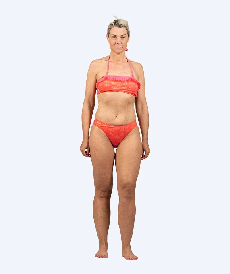 Watery Meerjungfrau Bikini Top für Damen - Orange Twist