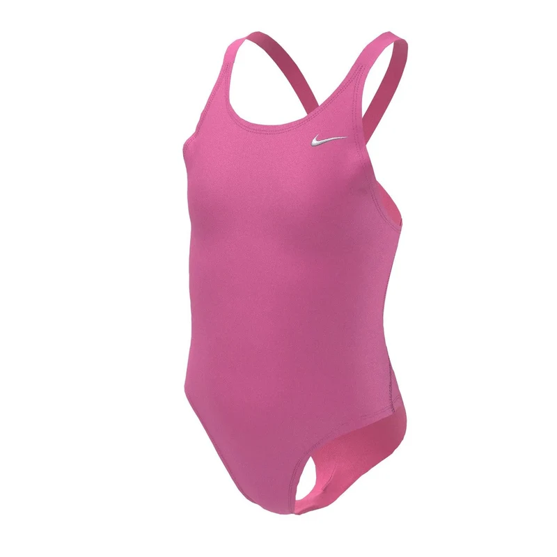 Nike Hydrastrong Solid Fastback Junior Girls One Piece - Hyper Pink