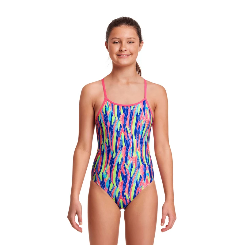 Funkita Wing Tips Girl's Diamond Back Swimsuit