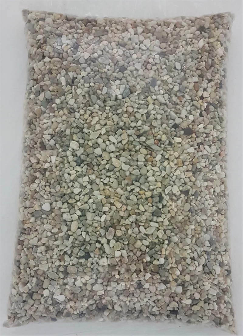 Aquarium Deko-Kies 3-8mm Bunt natur 3kg