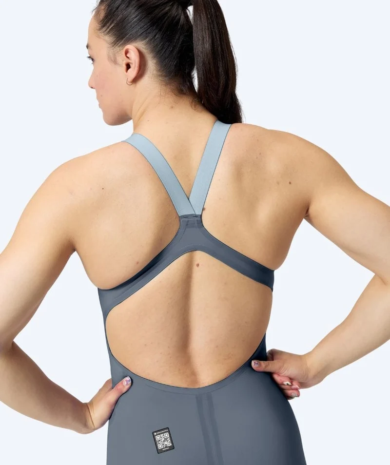 Speedo Wettkampf Badeanzug für Damen - LZR Pure Valor 2.0 - Grau/Gelb