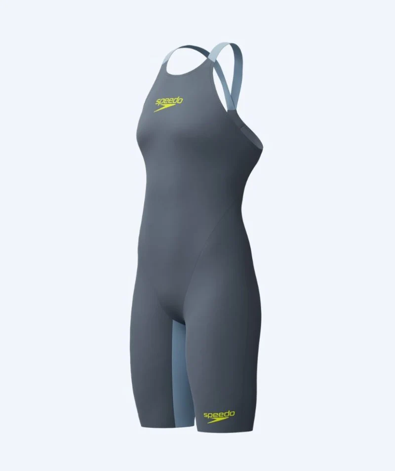 Speedo Wettkampf Badeanzug für Damen - LZR Pure Valor 2.0 - Grau/Gelb