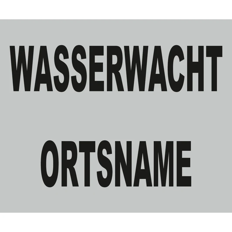 Westenbeschriftung für Palm Rescue Universal - silber-schwarz