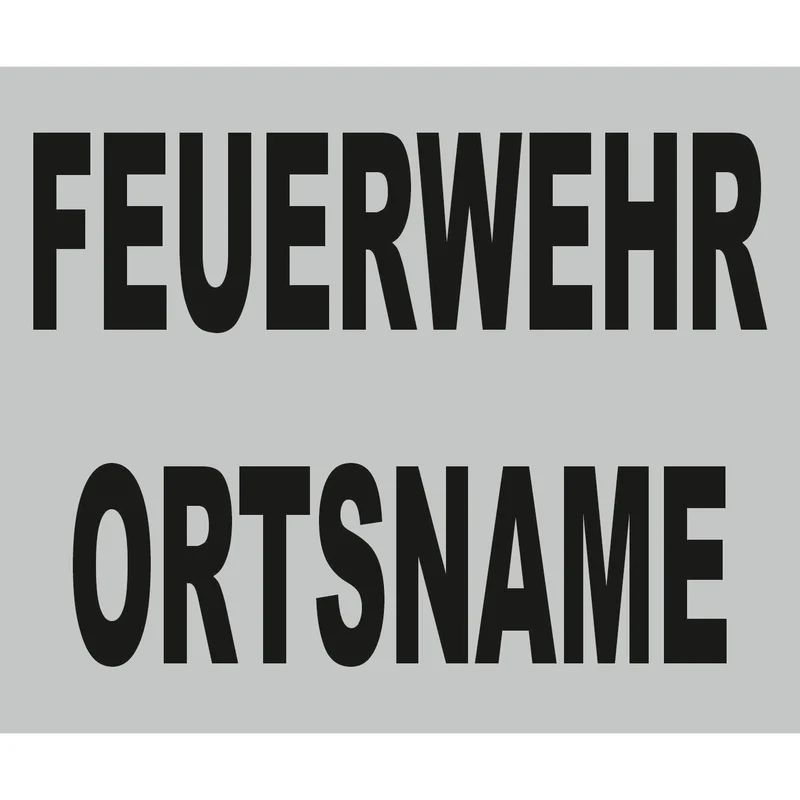 Westenbeschriftung für Palm Rescue Universal - silber-schwarz