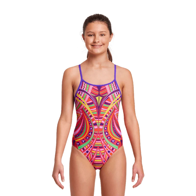 Funkita Primal Party Girl's Diamond Back Swimsuit