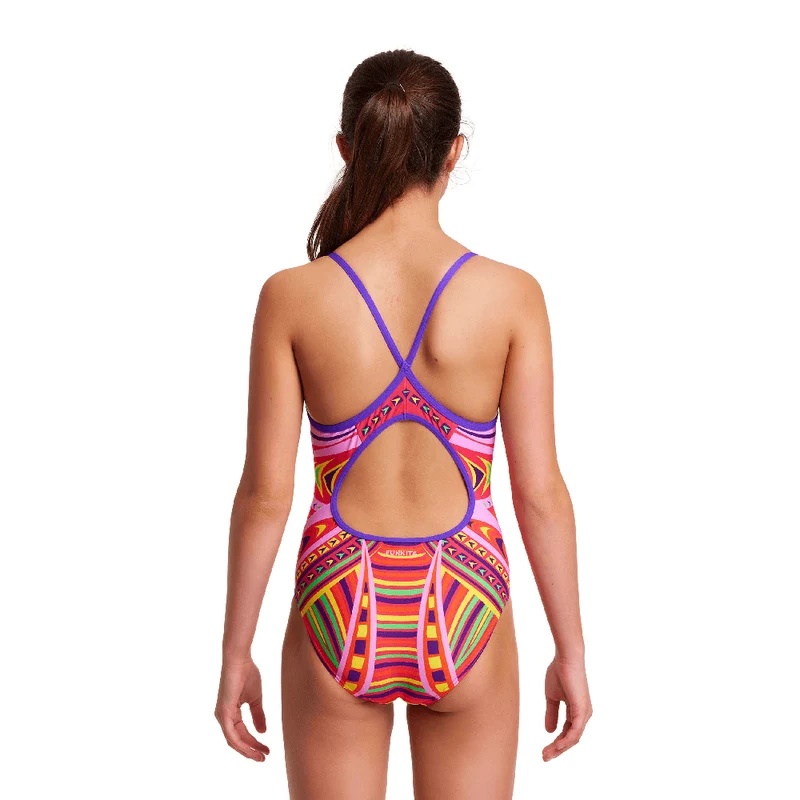 Funkita Primal Party Girl's Diamond Back Swimsuit