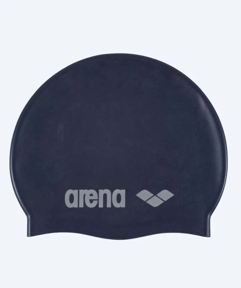 Arena Badekappe für Junioren (6-12) - Classic Silicone - Dunkelblau/Grau
