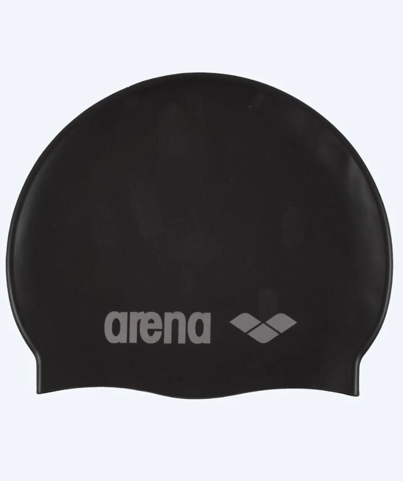 Arena Badekappe für Junioren (6-12) - Classic Silicone - Schwarz