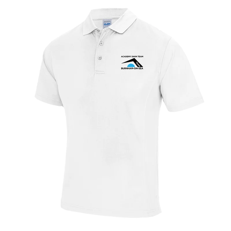 Burnham-on-Sea Academy Swim Team Polo Shirt - White