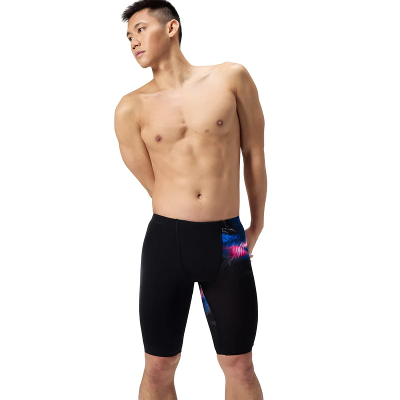 Speedo Men's Club Training Printed Jammer - Black