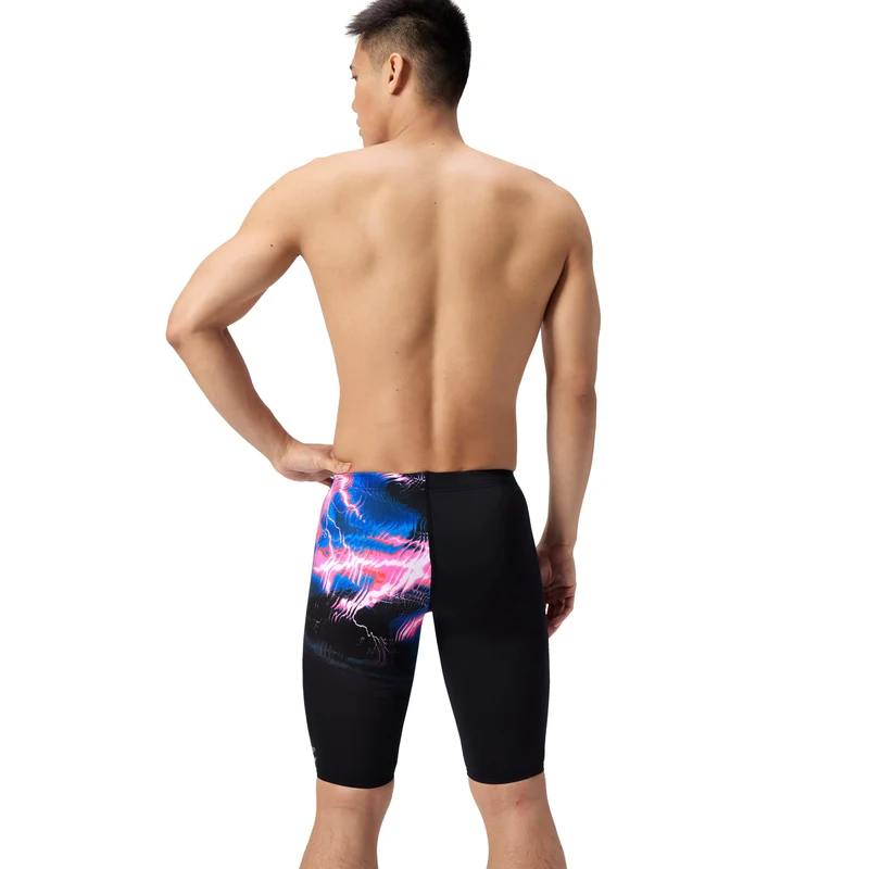 Speedo Men's Club Training Printed Jammer - Black