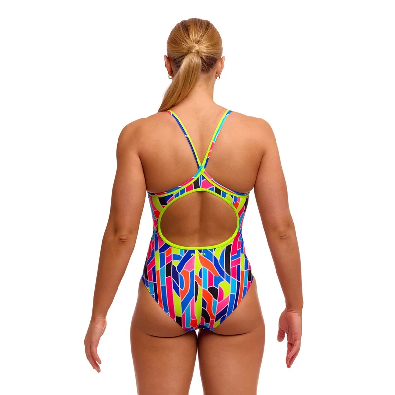Funkita Fault Lines Diamond Back Ladies Swimsuit
