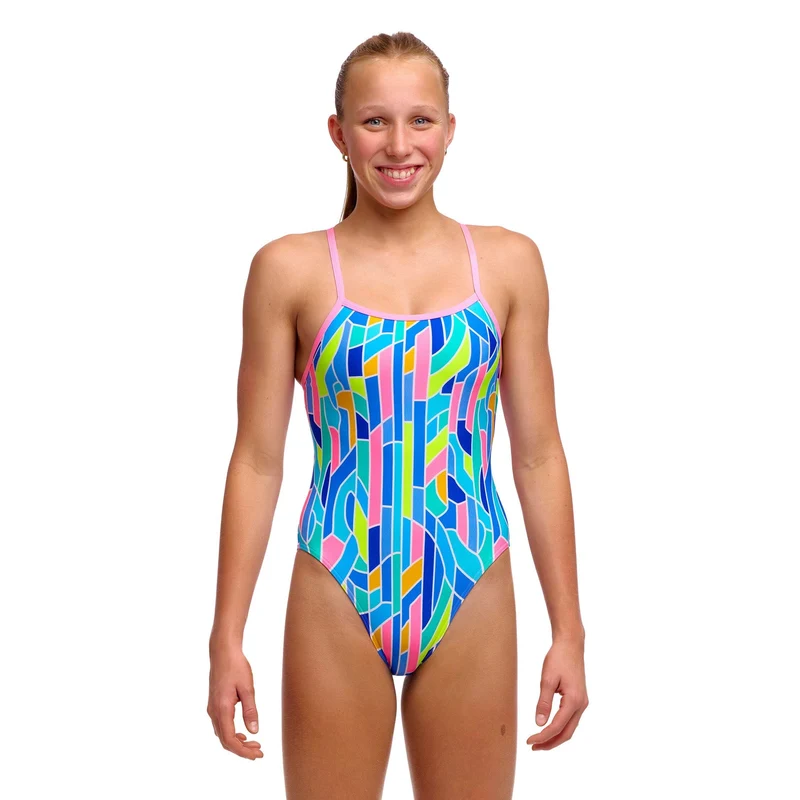 Funkita Pillared Single Strap Girls Swimsuit