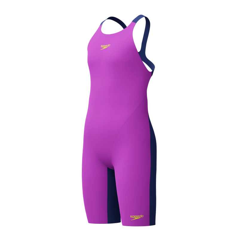 Speedo Endurance+ Max Junior Girls Kneeskin - Purple/Navy