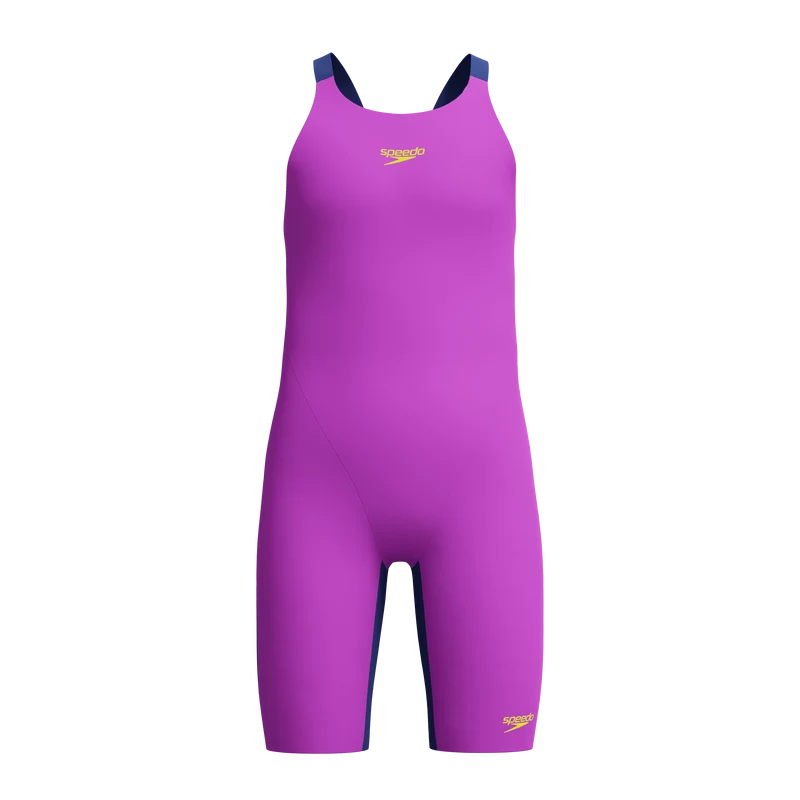 Speedo Endurance+ Max Junior Girls Kneeskin - Purple/Navy