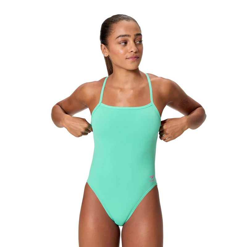 Speedo Women's Club Training V-Back 2.0 Swimsuit - Turquoise