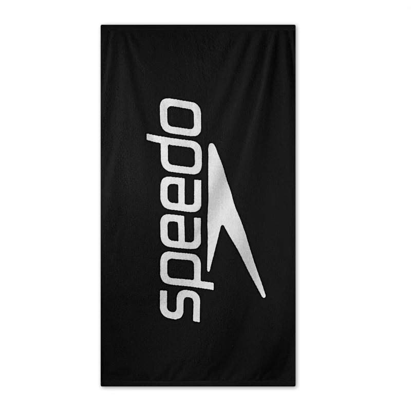 Speedo Logo Towel - Black/White