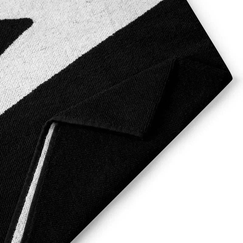 Speedo Logo Towel - Black/White