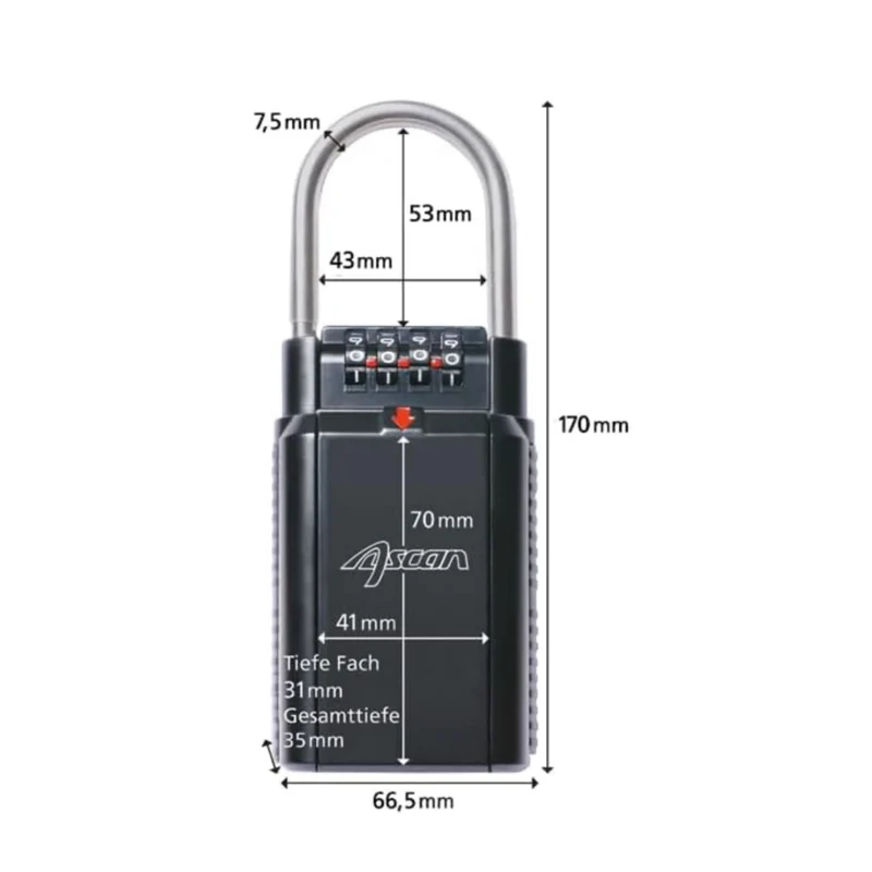 Ascan Key Safe Box Schlüsselaufbewahrung